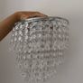 Ceiling Light pendant - Silver with glass beads Image 5