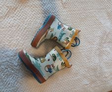 Toddler Neutral Safari Handle Pull On Wellies Size 7