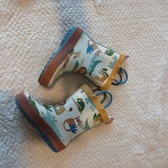 Toddler Neutral Safari Handle Pull On Wellies Size 7