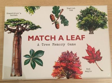 Match a leaf, a tree memory game