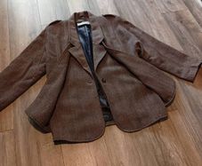 Vintage Hourihan Dublin Alpaca & Wool Herringbone Blazer / Coat