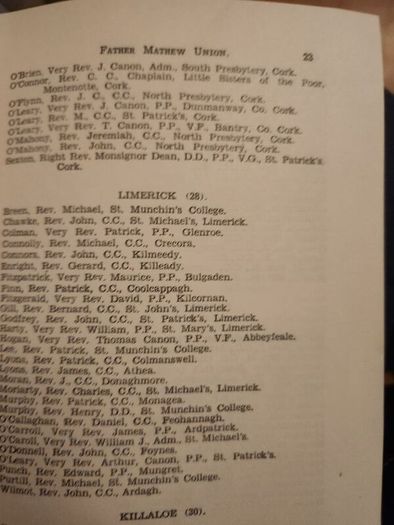 Thirty- Eight Annual Report 1938-1939 Of The Father Mathew Union. Paperback In Good Condition.