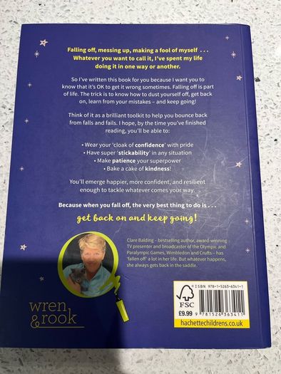 Fall Off, Get Back On, Keep Going - by Clare Balding