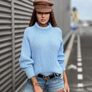 Women's turtleneck long sweater Image 4