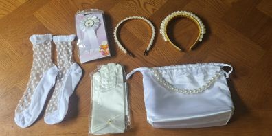 Communion Shoes, Bag, Gloves and Headband