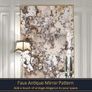 Antique Peel and Stick Wallpaper Modern Rusty Mirror, Waterproof Self Adhesive Furniture Stickers, Thickend Foxed Silver Rusts Wall Art Home Decor 58X200CM Image 6