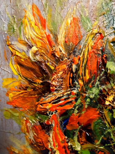 ArtH2O - Vibrant Sunflowers Bouquet 30x40cm