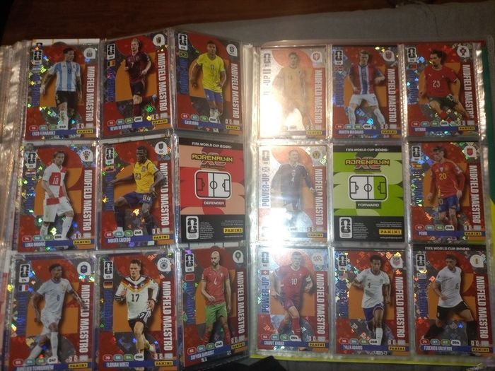 Panini World Cup 2026 binder almost full + extra cards