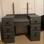 1930s Art Deco waterfall vanity desk Image 8