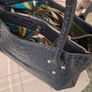 Osprey of London Navy Patent Crocodile Leather Handbag Image 5
