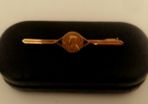 Gold plated brooch