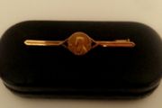 Gold plated brooch