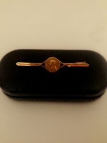 Gold plated brooch