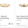 Chupi 14k gold pink sapphire sun moon and stars ring (limited edition ) Image 5