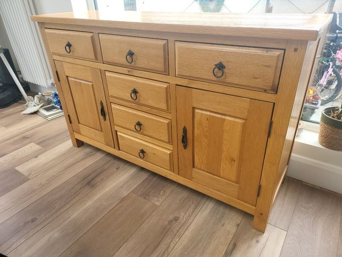 Solid oak sideboard