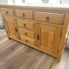 Solid oak sideboard