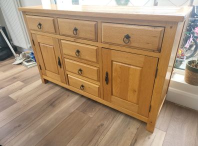 Solid oak sideboard