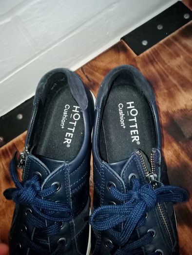 Hotter  navy trainers leather size 6