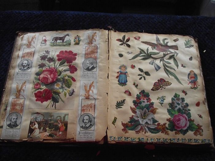 Victorian/Edwardian Album of colourful scraps - Circa 1890's/1900's