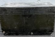small vintage wooden tool chest ( 2 )
