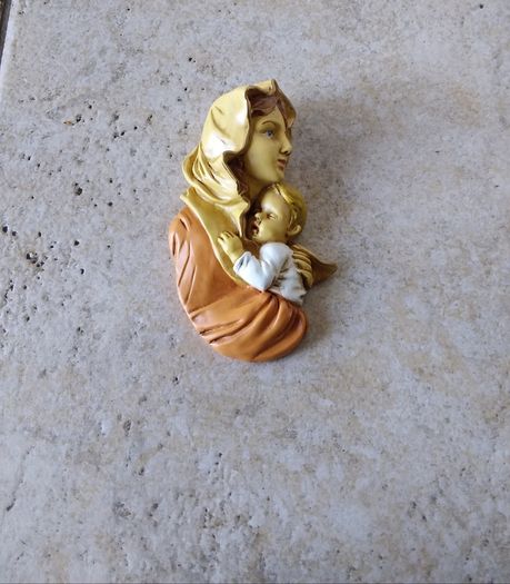 Mother Mary and Child Wall Plaque