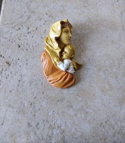 Mother Mary and Child Wall Plaque