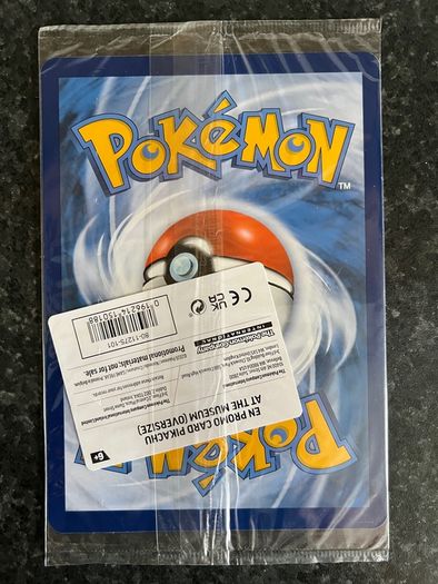 Pokemon Pikachu at the Museum Promo Jumbo card sealed