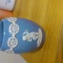 nice small blue and white design earthen ware .by Dudson, Hanley Image 4