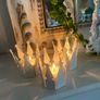 ShabbyChic Home Decor Bundle Fame..Set of 3crown tea light holders and Wreath with lace Image 2