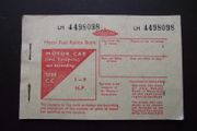 GB Vintage Motor Fuel Ration Book