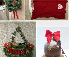 Christmas decoration bundle (red & green, vintage/classic)