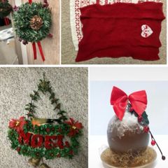 Christmas decoration bundle (red & green, vintage/classic)