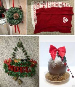 Christmas decoration bundle (red & green, vintage/classic)