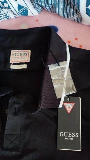 guess men shirt large black