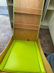 Wall mounted baby changing unit