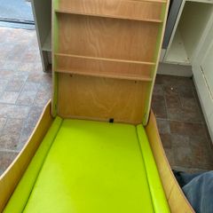 Wall mounted baby changing unit