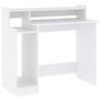 Desk with LED Lights White 97x45x90 cm Engineered Wood Image 2