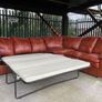 leather  corner sofa bed Image 3