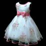 New Pink Wedding Christening Flower Girls Dress Sz 10-11 Y Image 2