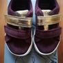 Clarks girls shoes gold&dark purple size 20 Image 5