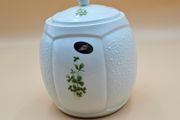 Donegal Bone Chaina Ireland Shamrock Pattern Biscuit Barrel