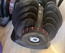 Adjustable weights and weight bench