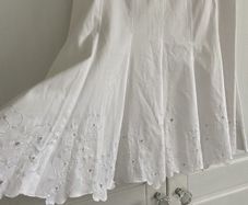 Karen Millen White Skirt Broderie Anglaise