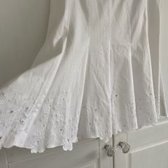 Karen Millen White Skirt Broderie Anglaise