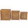 Laundry Box Set 3 Pieces Teak Image 3
