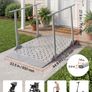 Heavy Duty Wheelchair Ramp with Handrails, 1140 x 850 mm, Non-Slip Iron Mobility Ramp, 199.6kg Capacity for Steps, Doorways, Scooters & Walkers Image 2
