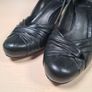 womens CLARKS CONE heels court formal casual black leather slip on closed toe Size UK 4 D EU 37 Image 7