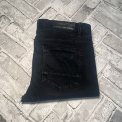 Diesel Mens Black Denim Skinny Jeans W34 L28