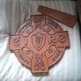 vintage carved g.a.a shield Image 9