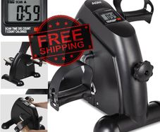 NEW SALE | Mini Bike, Mini Exercise Bike Leg Machine Digital Under Desk Bike Foot Cycle Arm & Leg Pedal Machine